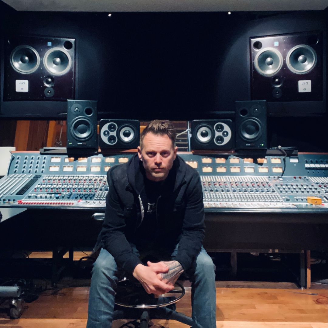 Joe Marlett in the studio